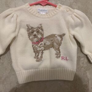 Ralph Lauren dog knit sweater